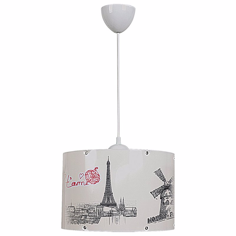 Φωτιστικά agiovlasitishome - ΣΗΜΑΝΤΙΚΟ: Σε περίπτωση διαφοράς τιμής από το κατάστημα ισχύει παντα και μόνο η τιμή του καταστήματος ARlight Κρεμαστό Φωτιστικό Οροφής Paris Πλαστικό Pdt 13