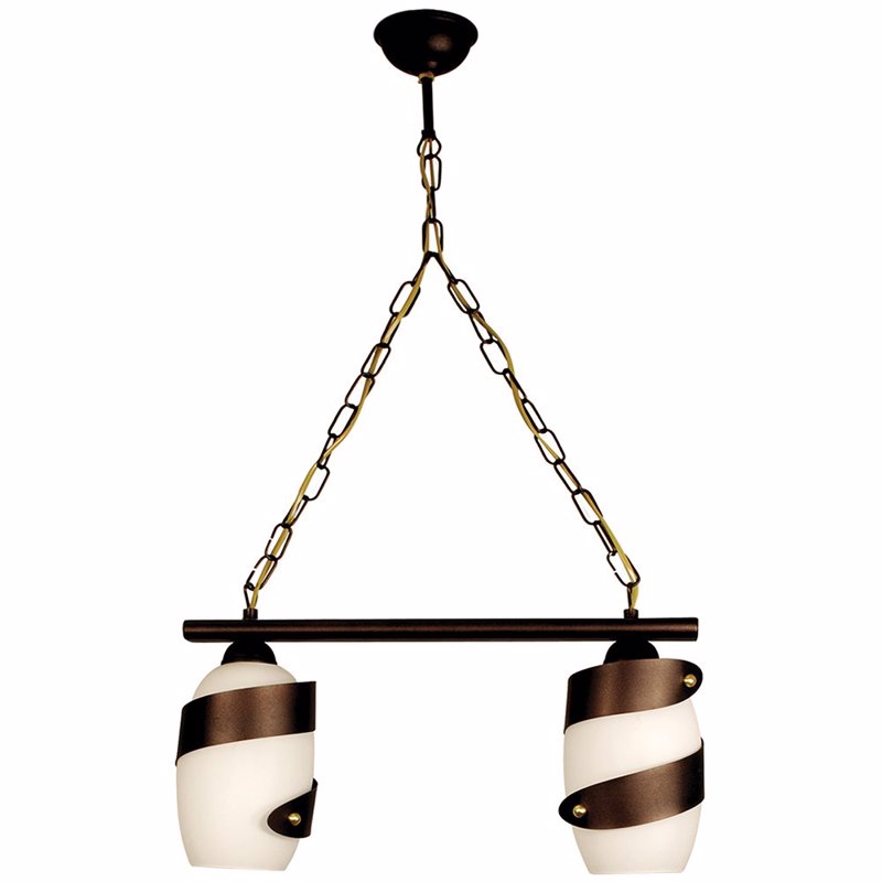 ARlight 2Φωτο Φωτιστικό Οροφής Μέταλλο/Γυαλί Pda 122 Οξυντέ/Λευκό Ε27 55Χ110 0101100