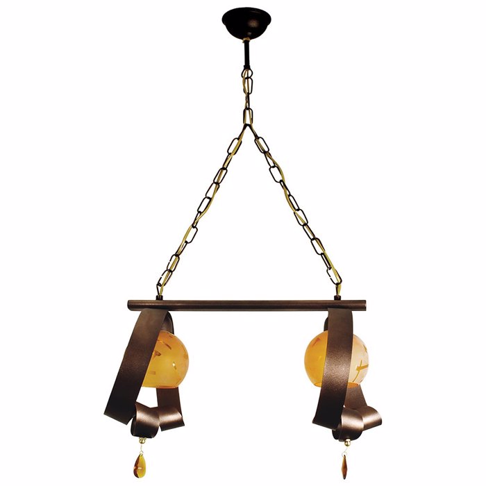 ARlight 2Foto Fotistiko Orofis Metallo/Gyali Pda 102 Portokali/Oxunte E27 55X30X110 0101113