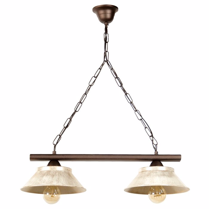 ARlight 2Foto Fotistiko Orofis Metallo Pda 292 Oxunte/Ekrou E27 56X66 0101255