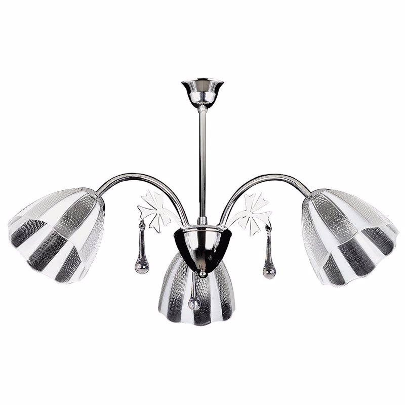 ARlight 3φωτο Φωτιστικό Οροφής Μέταλλο/Γυαλί/Κρύσταλλο 