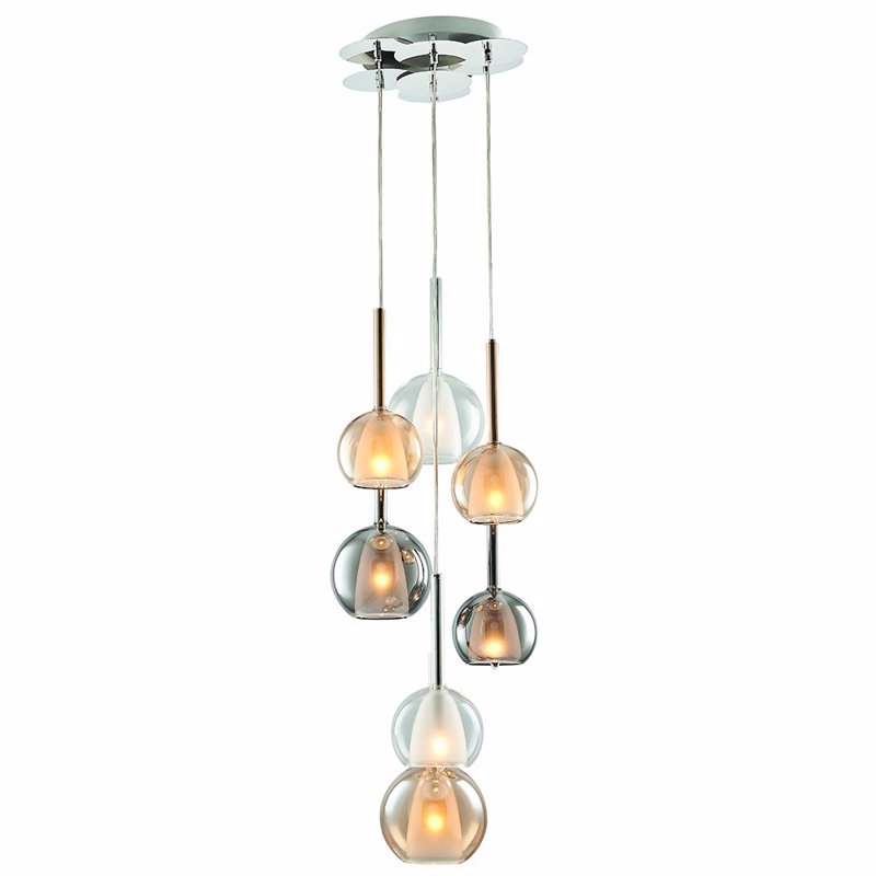 ARlight 7Φωτο Φωτιστικό Οροφής Μέταλλο/Γυαλί Pdc 4020-7