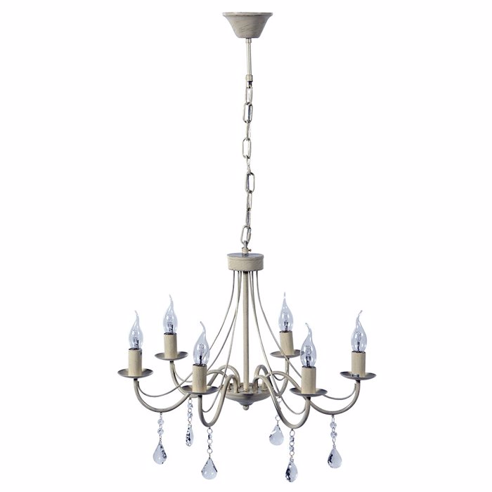 ARlight 6Foto Fotistiko Orofis Ollandeza Metallo Pdc 2188/6 Ekrou/Patina Xruso E14 58X46 0104275