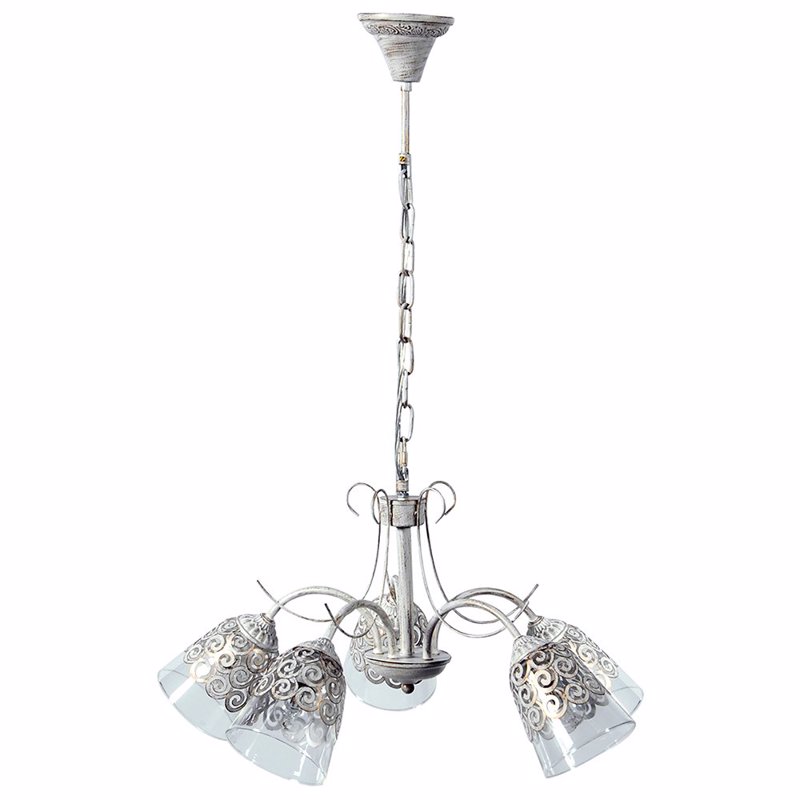 Φωτιστικά agiovlasitishome - ΣΗΜΑΝΤΙΚΟ: Σε περίπτωση διαφοράς τιμής από το κατάστημα ισχύει παντα και μόνο η τιμή του καταστήματος ARlight 5Φωτο Φωτιστικό Οροφής Μέταλλο/Γυαλί Pdc 2183/5