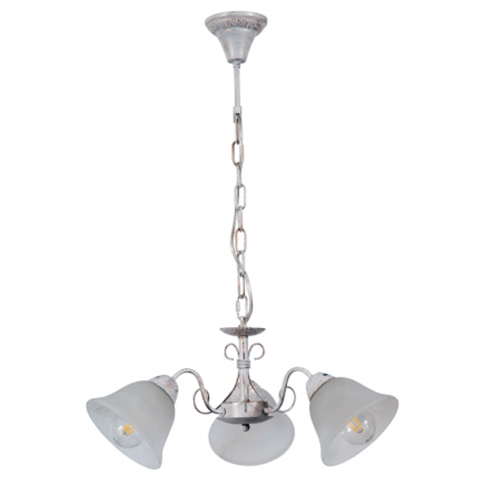 ARlight 3Foto Fotistiko Orofis Metallo/Gyali Pdc 2261/3 Lefko E27 58X77 0104295