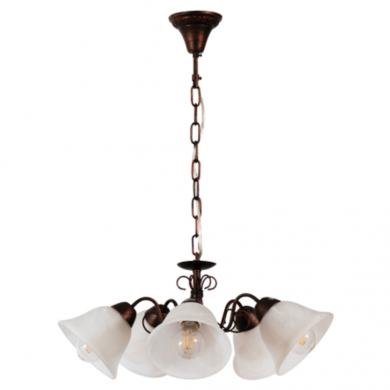 ARlight - ΣΗΜΑΝΤΙΚΟ: Σε περίπτωση διαφοράς τιμής από το κατάστημα ισχύει παντα και μόνο η τιμή του καταστήματος ARlight 5Φωτο Φωτιστικό Οροφής Μέταλλο/Γυαλί Pdc 2261/5