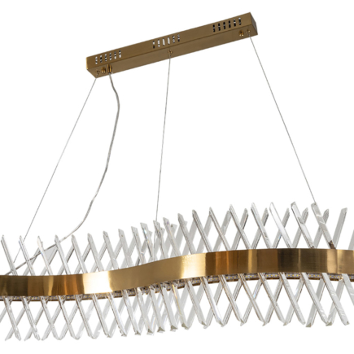 ARlight Kremasto Fotistiko Orofis Metallo/Krustallo Pdc 679 Xruso LED 10X100X100 0104411