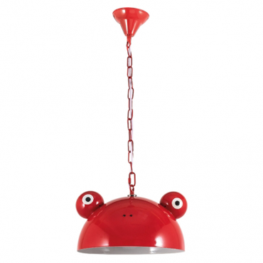 ARlight Παιδικό Φωτιστικό Οροφής Βάτραχος Μέταλλο Pdc 4337 Κόκκινο Ε27  30Χ70 0134060