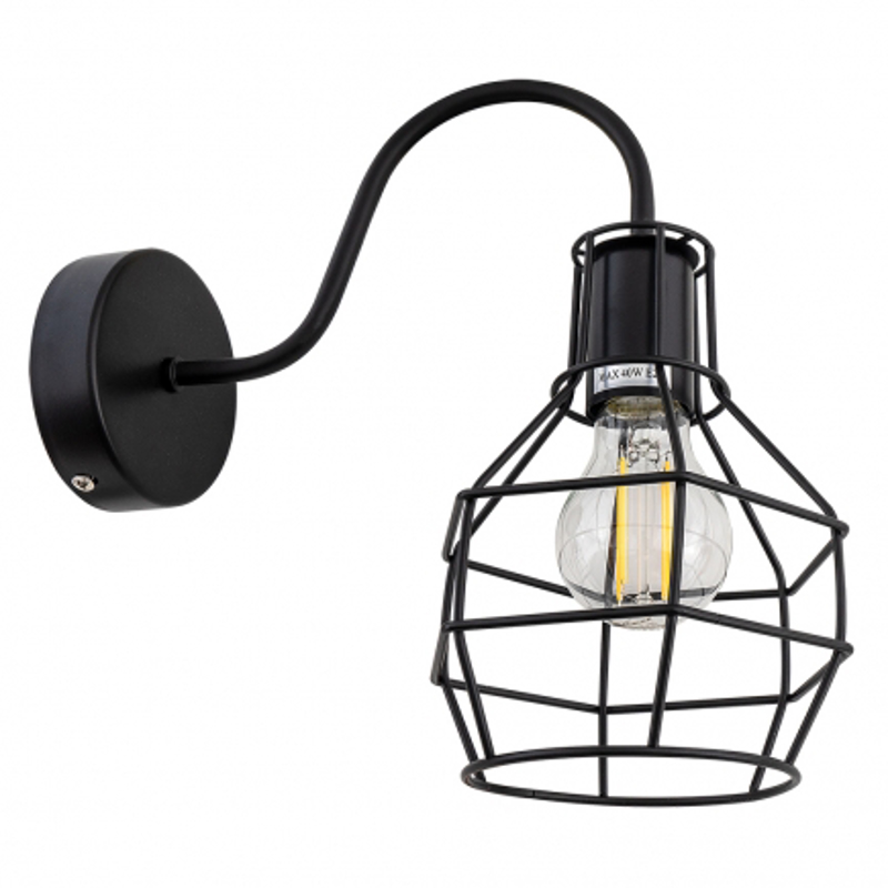 Φωτιστικά agiovlasitishome - ΣΗΜΑΝΤΙΚΟ: Σε περίπτωση διαφοράς τιμής από το κατάστημα ισχύει παντα και μόνο η τιμή του καταστήματος ARlight Απλίκα Μεταλλική Μαύρη Ε27 27Χ28cm WLC 310 BK 0