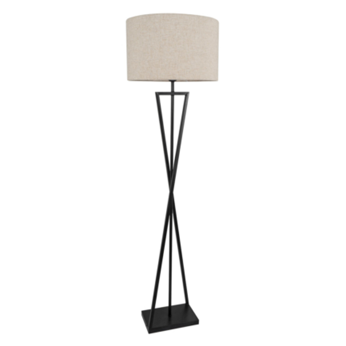 ARlight Epidapedio Fotistiko Metallo/ufasma Flc 8025 Mavro/Ekrou E27 44X158 0164031