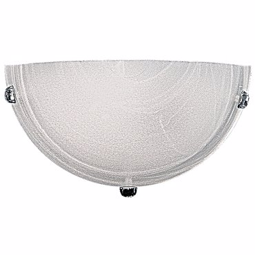 ARlight Απλίκα Τοίχου Γυαλί/Μέταλλο Wlc 1751 1/2 Λευκό E27 15Χ30 0303043