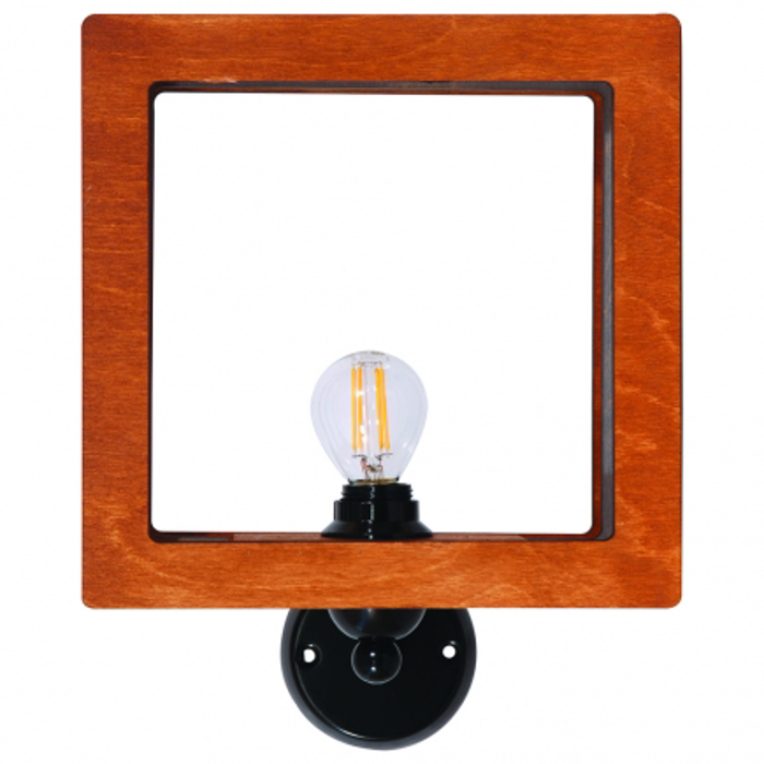 ARlight Aplika Toixou Xulini Tetragni Kafe E14 6X22cm Wla 387 0304140