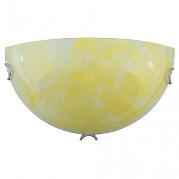 ARlight Απλίκα Τοίχου Γυαλί Wlc 9303-1/2 Κίτρινο Ε27 Φ30x17cm 0304142