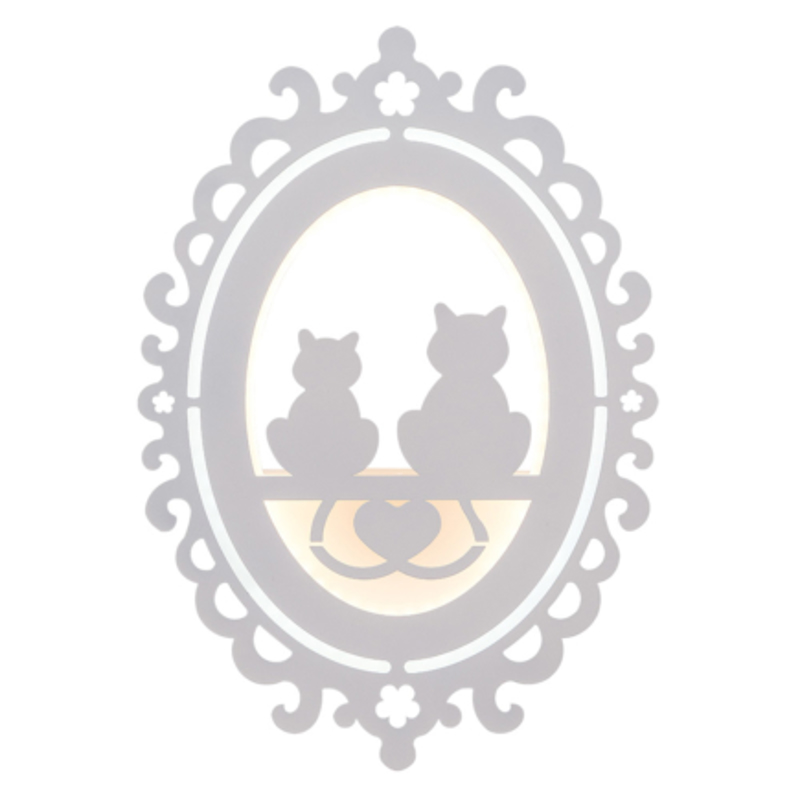 ARlight - ΣΗΜΑΝΤΙΚΟ: Σε περίπτωση διαφοράς τιμής από το κατάστημα ισχύει παντα και μόνο η τιμή του καταστήματος ARlight Απλίκα Τοίχου Cat Γυαλί Wlc 164 Λευκό LED 30Χ30