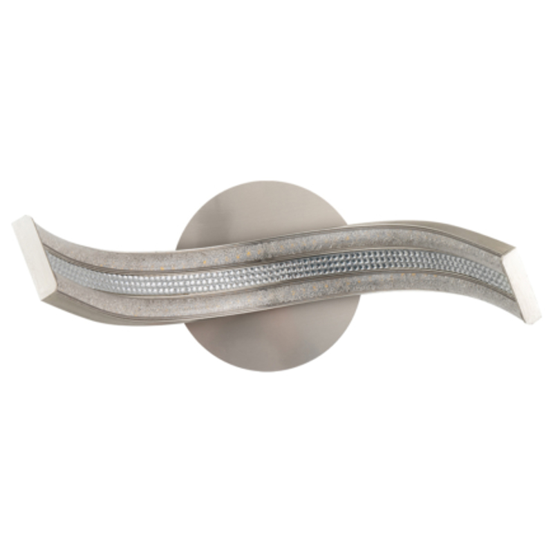 ARlight - ΣΗΜΑΝΤΙΚΟ: Σε περίπτωση διαφοράς τιμής από το κατάστημα ισχύει παντα και μόνο η τιμή του καταστήματος ARlight Απλίκα Τοίχου Μέταλλο Wlc 677 Ασημί Led 16W 6Χ1