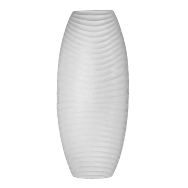 Inart Βάζο Κεραμικό Λευκό 20X13X50 3-70-266-0061