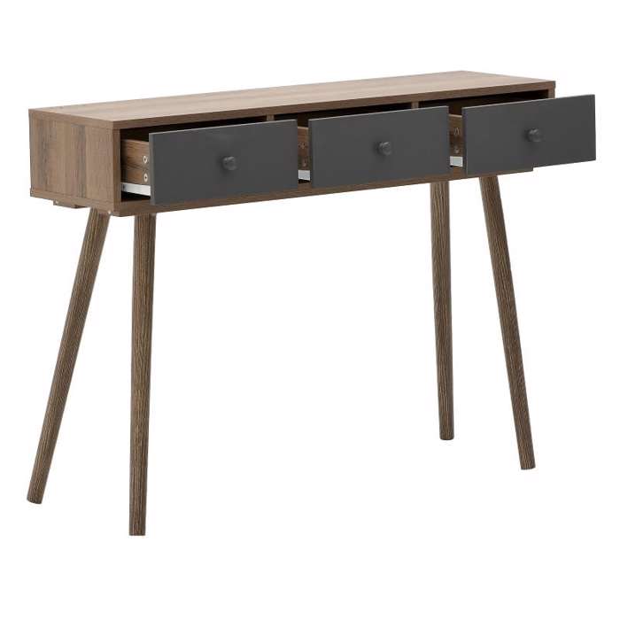 Inart Κονσόλα Μελαμίνης Natural/Γκρι 100x29x75cm 6-50-308-0015 Inart Konsola Melaminis Natural/Ggri 100x29x75cm 6-50-308-0015