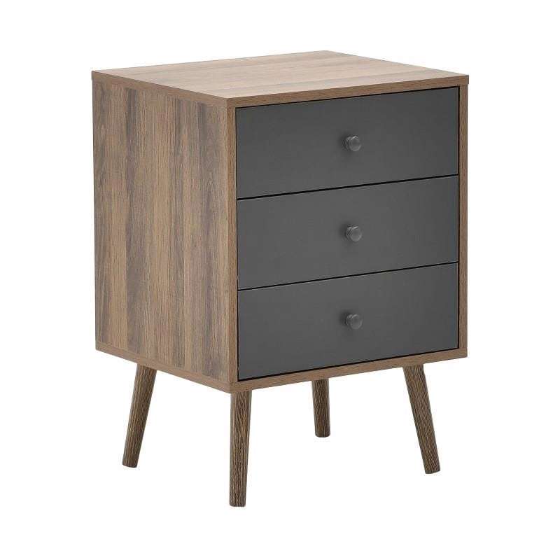 Έπιπλα Κρεβατοκάμαρας Agiovlasitishome - ΣΗΜΑΝΤΙΚΟ: Σε περίπτωση διαφοράς τιμής από το κατάστημα ισχύει παντα και μόνο η τιμή του καταστήματος Inart Συρταριέρα Μελαμίνη Natural/Γκρι 45Χ39Χ63 6-50-30