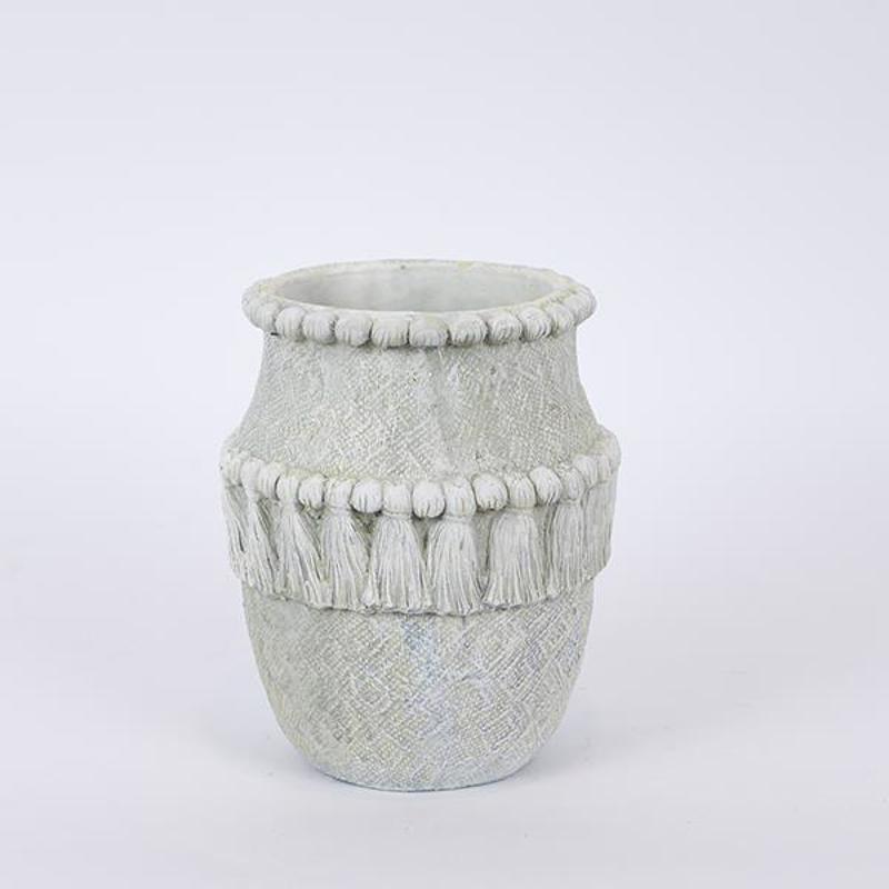 ESTHETI home Πιθάρι Τσιμεντένιο Γκρι με Κρόσσια Φ17.5x2