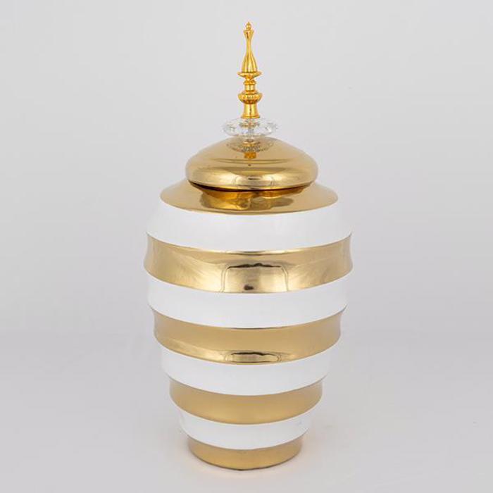 ESTHETI home Bazo me Kapaki Keramiko Lefko/Xruso F19x39.5cm 752-20093