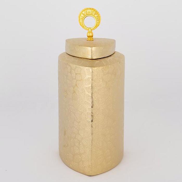 ESTHETI home Bazo me Kapaki Keramiko Xruso 14.5x14.5x32cm 752-20113