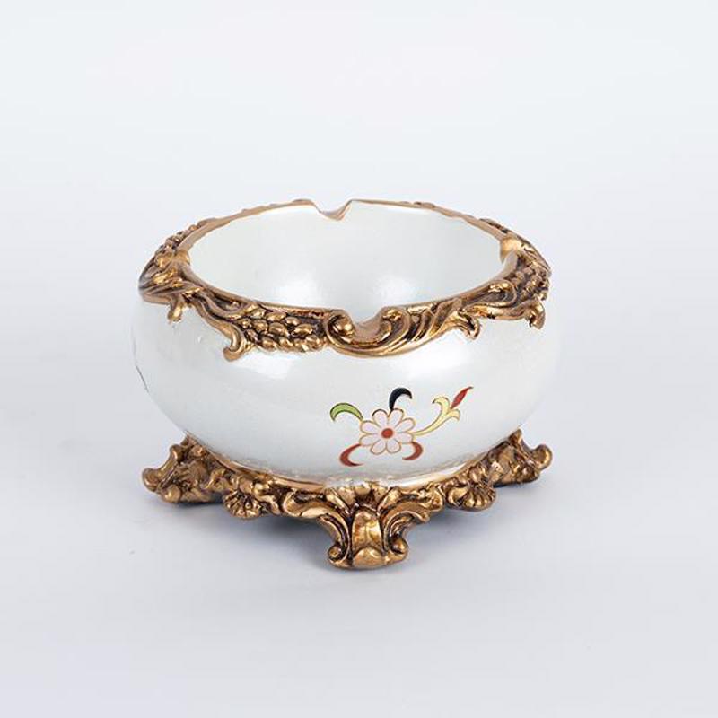 ESTHETI home - ΣΗΜΑΝΤΙΚΟ: Σε περίπτωση διαφοράς τιμής από το κατάστημα ισχύει παντα και μόνο η τιμή του καταστήματος ESTHETI home Μπωλ Πορσελάνης με Resin Λευκό με Λουλούδι