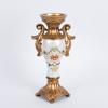 ESTHETI home Kiropigo Porselanis me Resin Lefko me Louloudia 15x9.5x29cm 752-21016