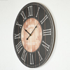 ESTHETI home Ρολόι Τοίχου MDF Μαύρο/Φυσικό/Λευκό Φ58.2x4.3cm 753-13026 ESTHETI home Roloi Toixou MDF Mavro/Fusiko/Lefko F58.2x4.3cm 753-13026
