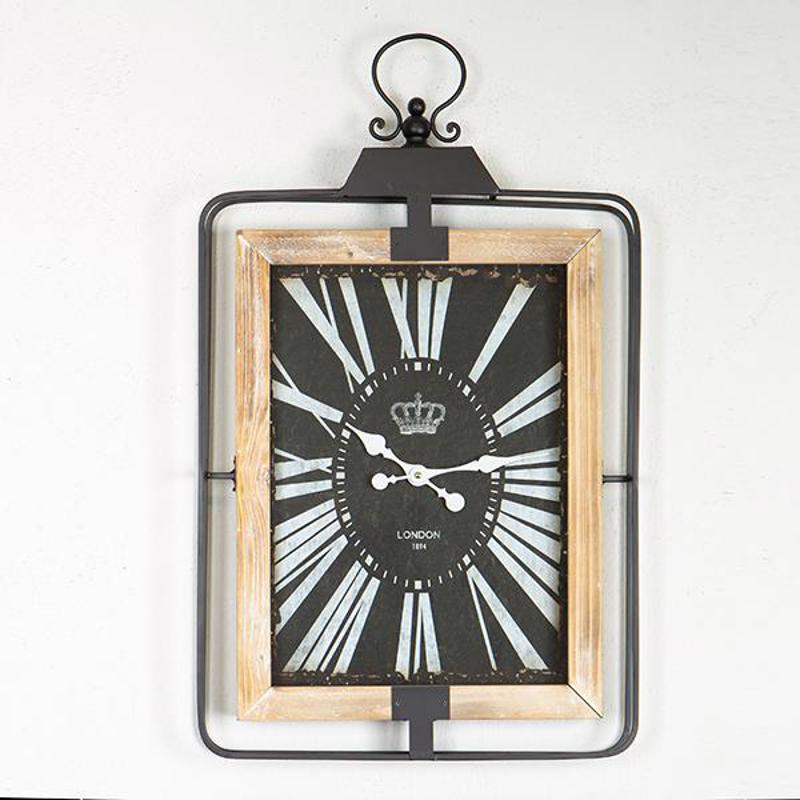 ESTHETI home - ΣΗΜΑΝΤΙΚΟ: Σε περίπτωση διαφοράς τιμής από το κατάστημα ισχύει παντα και μόνο η τιμή του καταστήματος ESTHETI home Ρολόι Τοίχου MDF/Σιδερένιο Μαύρο/Λευκό/Φυσ