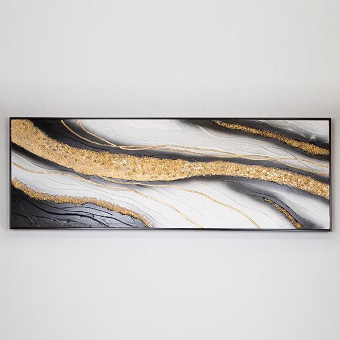 ESTHETI home Pinakas se Kamba Mavros/Lefkos/Xrusos 152x4.5x52cm 755-12041