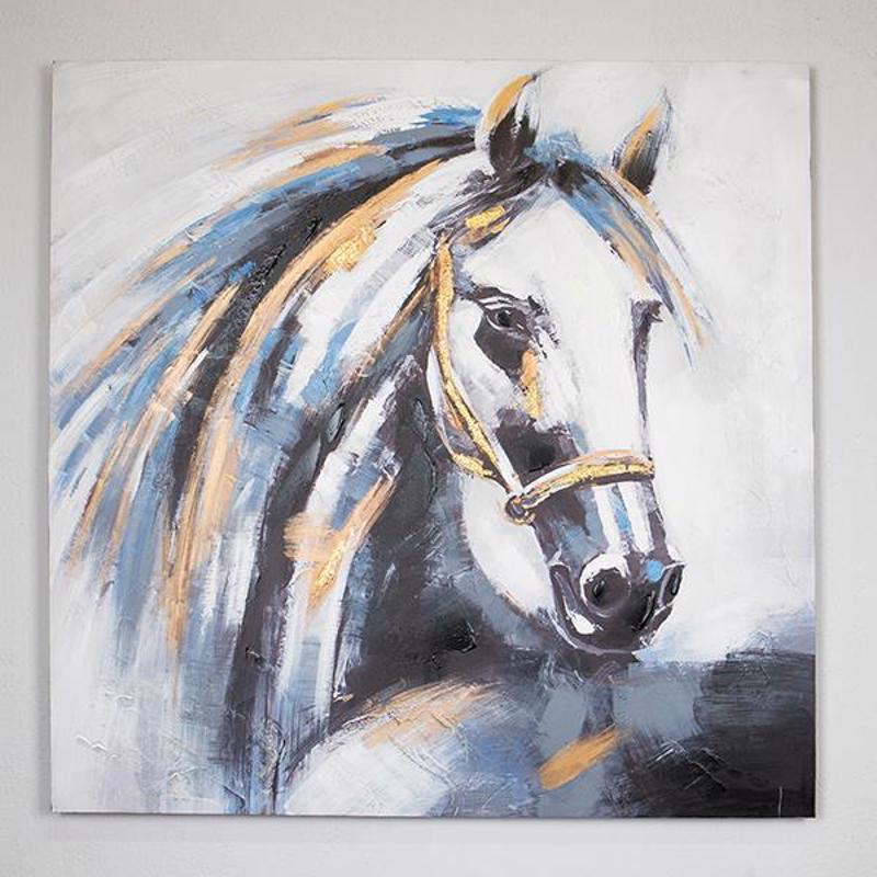 ESTHETI home Πίνακας σε Καμβά ''Άλογο'' 100x3x100cm 755