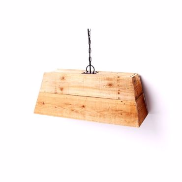 Φωτιστικό Οροφής Ξύλινο Ορθογώνιο 55Χ23εκ AST823 Espiel