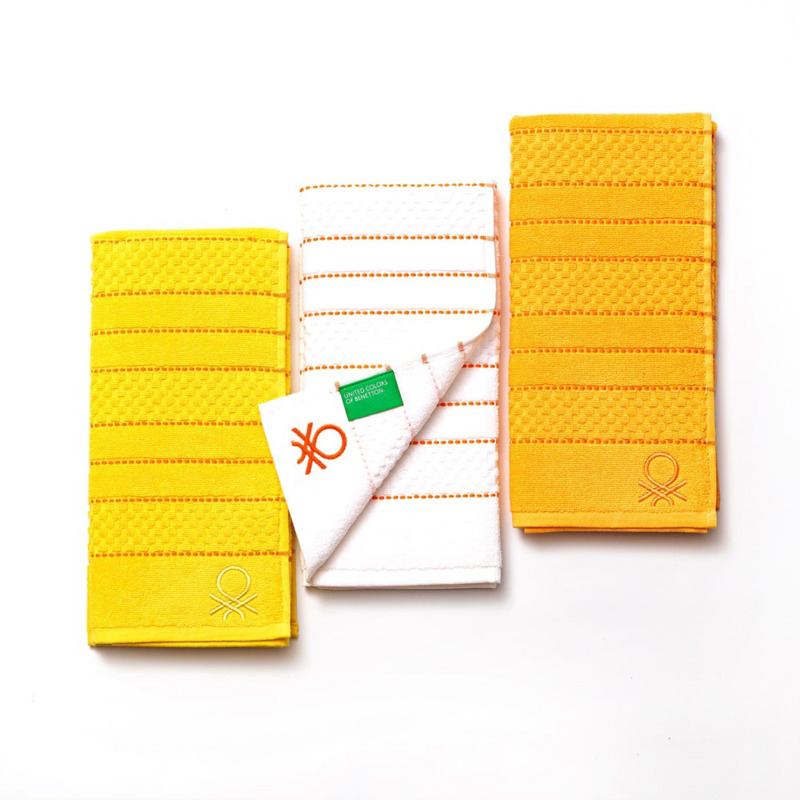 BENETTON Σετ 3 Πετσέτες Κουζίνας 50Χ70cm 100% Cotton Tevere BE-0229 BGBE000229