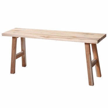 MRShome Πάγκος Teak Wood 100x25x42cm