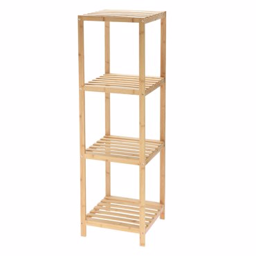 MRShome Ραφιέρα 4 Επιπέδων από Bamboo 34x33x110cm