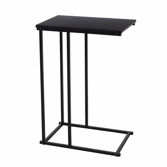 MRShome Side Table Metalliko me Epifaneia MDF/Melamini 40x26x58cm Black