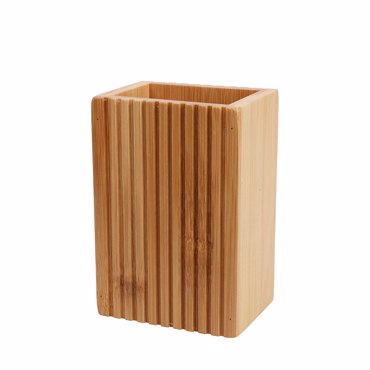 MRShome Ποτήρι Οδοντόβουρτσας από Bamboo 8.8x6.6x12.4cm