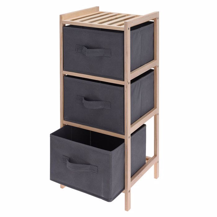 MRShome Surtariera Baniou Xulini me 3 ufasmatina Surtaria Ggri 27.5x25.4x65cm