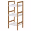 MRShome Rafiera apo Bamboo & MDF me 3 Rafia Natural/White
