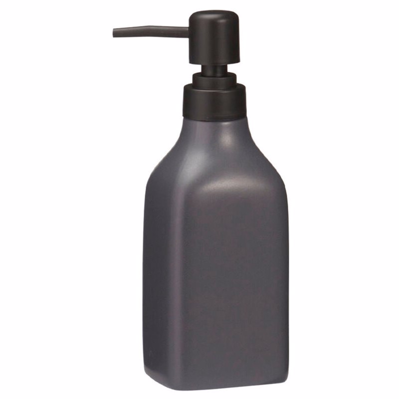 MRShome Δοχείο Κρεμοσάπουνου Stoneware 350ml 7x6x19.5cm Black 6U
