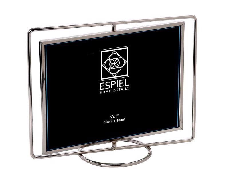 Espiel - ΣΗΜΑΝΤΙΚΟ: Σε περίπτωση διαφοράς τιμής από το κατάστημα ισχύει παντα και μόνο η τιμή του καταστήματος Κορνίζα Μεταλλική Ασημί Landscape 13Χ18 FAM305 Espiel