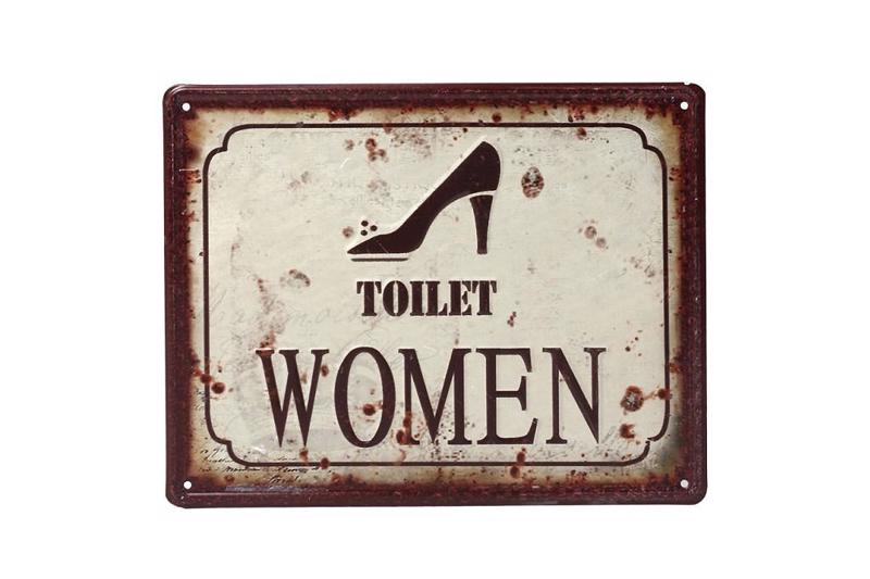 Ταμπέλα Μεταλλική 'Toilet Women' 20X25 cm LOG201 Espiel