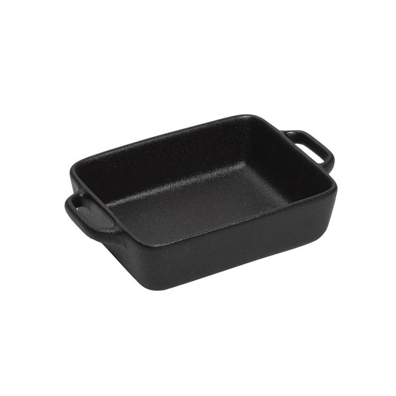 Σαγανάκι Ορθογώνιο Stoneware Μαύρο 20.6Χ13Χ5εκ NOL111K2 Espiel