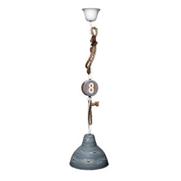 Φωτιστικό Γαλάζιο E27 25εκ RIN213 Espiel