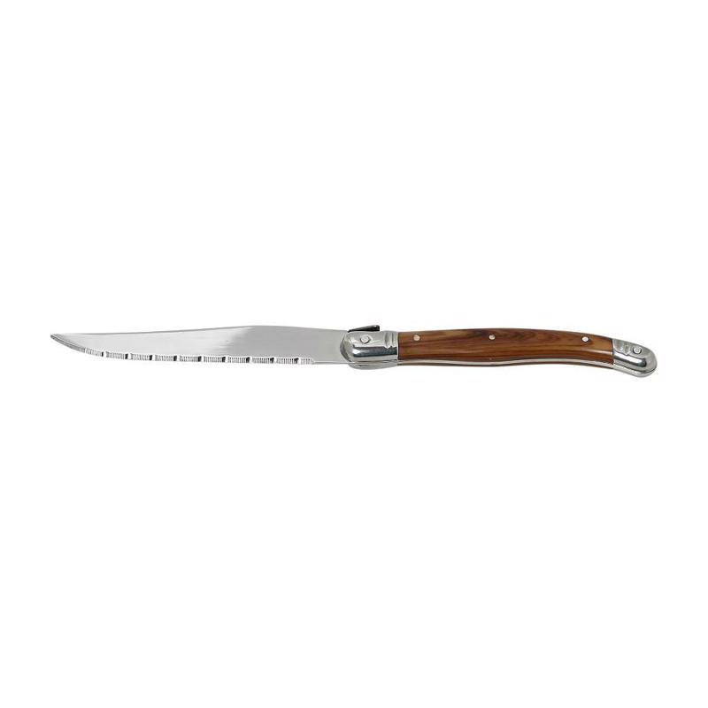 ΜΑΧΑΙΡΙ STEAK ΞΥΛΙΝΗ ΛΑΒΗ SS420 1.5MM 23EK STK107K12 ESPIEL
