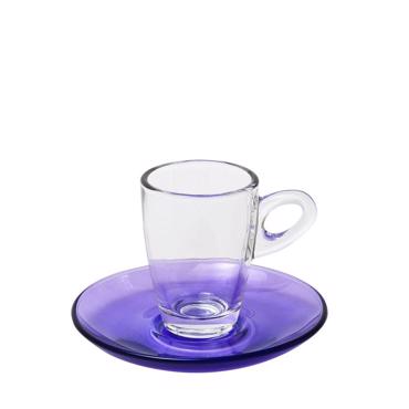 Σετ 6τμχ Φλιτζάνι Εσπρέσο Γυάλινο Μωβ STE118400P Espiel