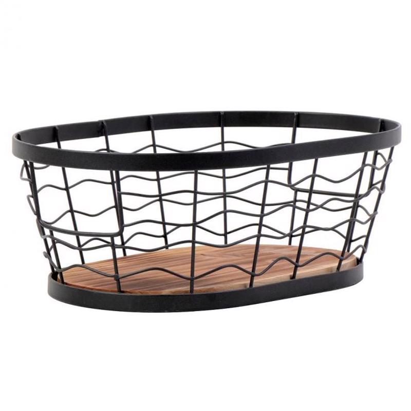 Καλάθι Μεταλλικό Μαύρο 36Χ25Χ13εκ TAK108 Espiel