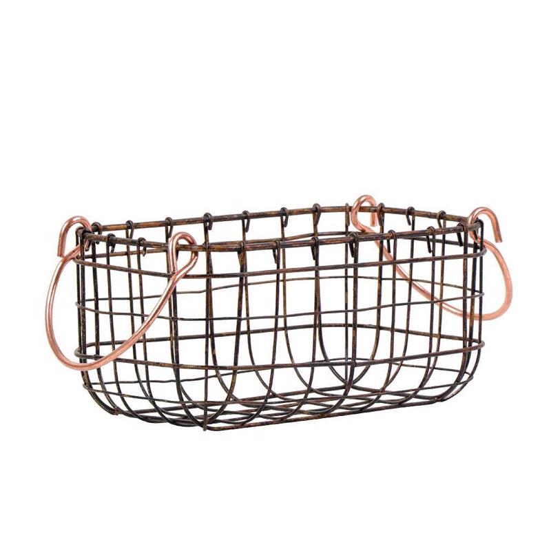 Καλάθι Μεταλλικό Μπρονζέ 26Χ16Χ12εκ TAK121 Espiel