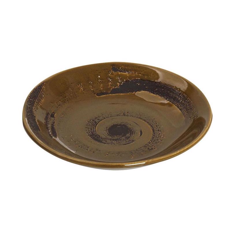 Υαλικά agiovlasitishome - ΣΗΜΑΝΤΙΚΟ: Σε περίπτωση διαφοράς τιμής από το κατάστημα ισχύει παντα και μόνο η τιμή του καταστήματος Espiel Πιάτο Βαθύ ''Typhoon'' Καφέ 23.5X4εκ TLW104K6