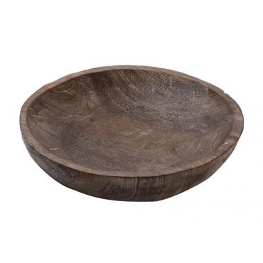 Μπωλ Ξύλινο Σκούρο Καφέ 32X7εκ XYP332 Espiel